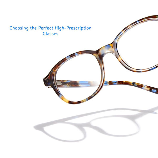 Tortoiseshell frame is available for high-prescription glasses