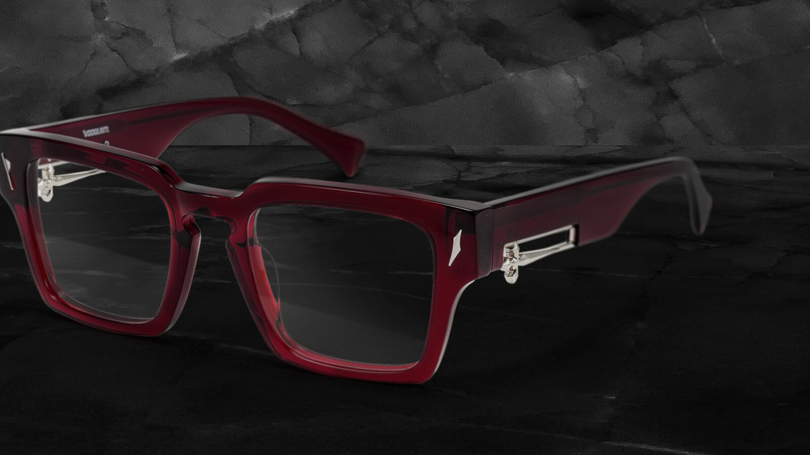 vooglam balck and red glasses