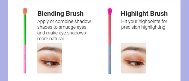 Eye makeup brushes