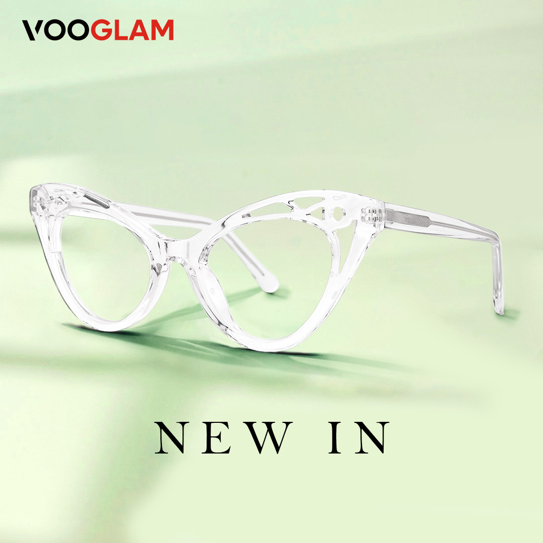 New arrivals white frame glasses from Vooglam