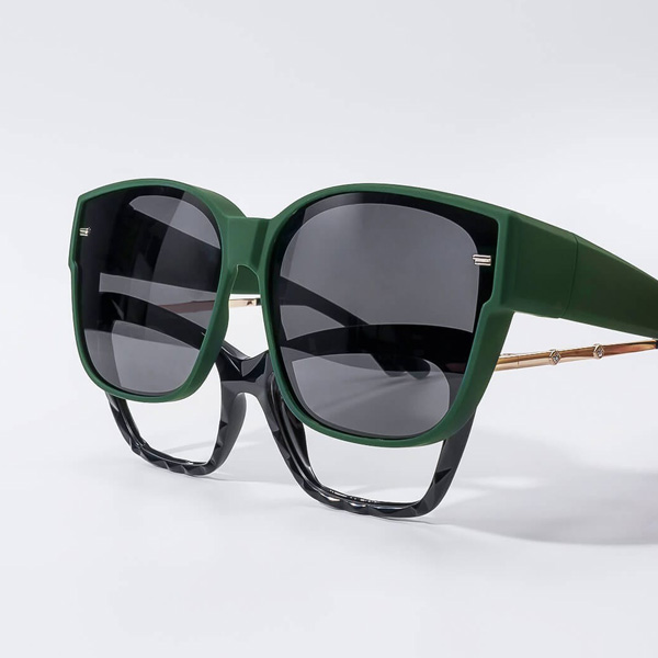dark green frame fit over sunglasses glasses