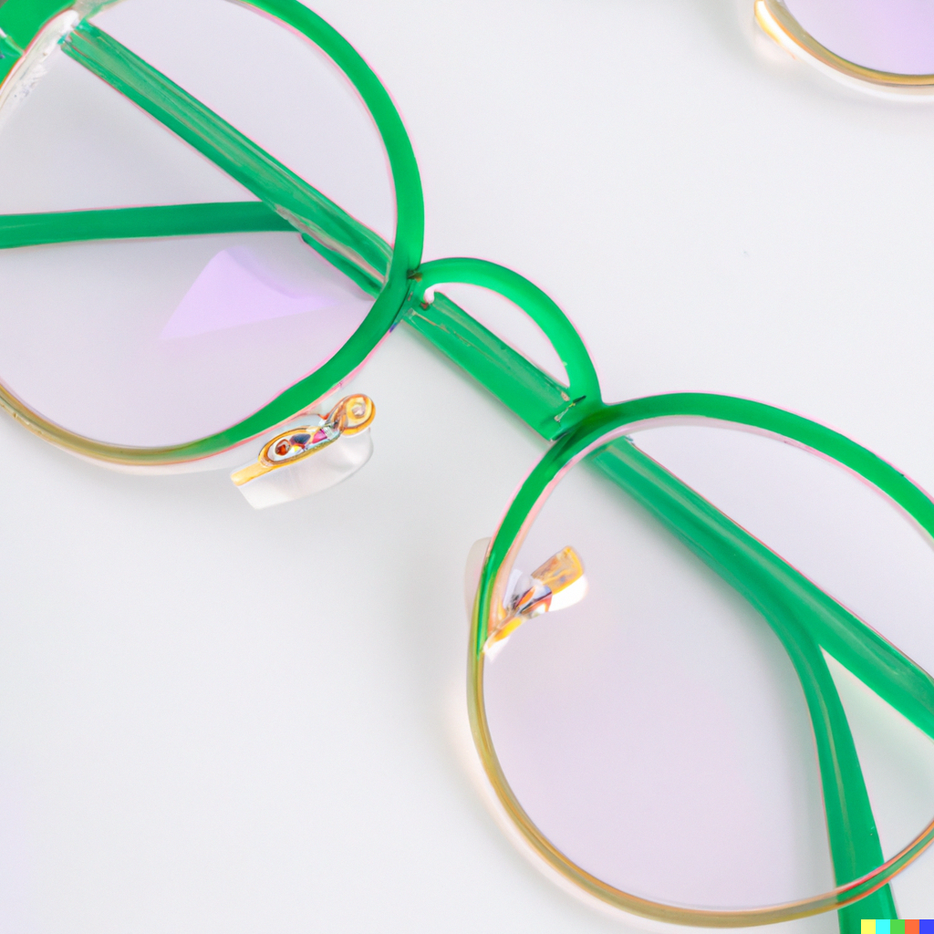 green rimmed glasses frames-1